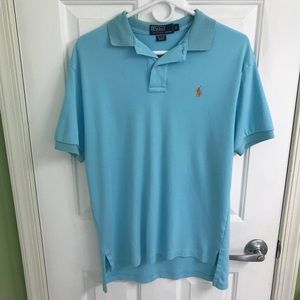 Blue short sleeve men’s polo shirt size small